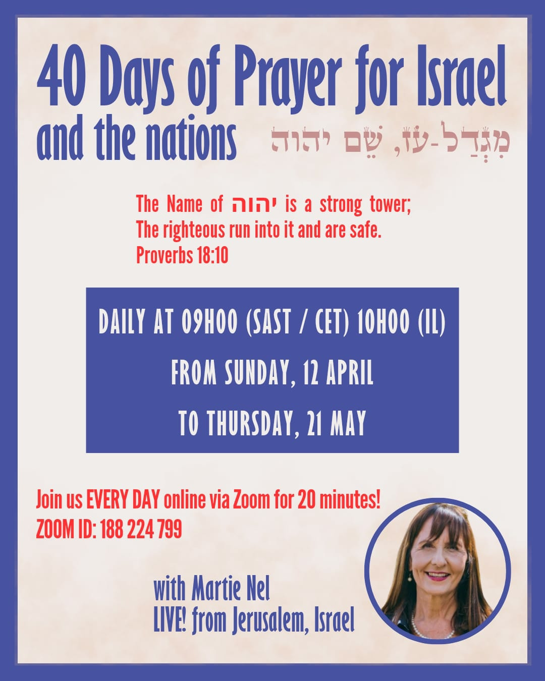 40 Days of Prayer for Israel and the Nations